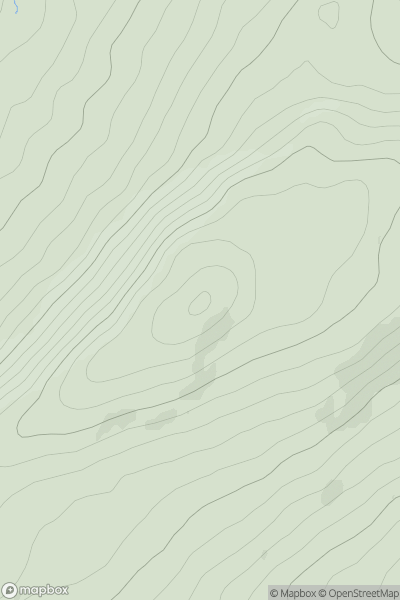 Thumbnail image for Glas Bheinn [Loch Leven to Rannoch Station] showing contour plot for surrounding peak